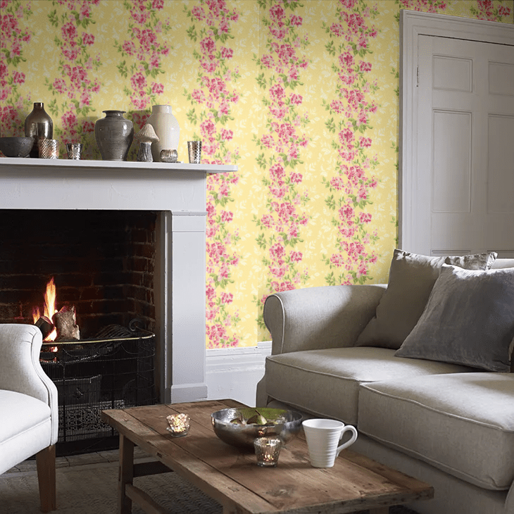Sakura Wallpaper - Ruby & Buttercup - Ohpopsi - IKA50124W - Premier Wallcovering