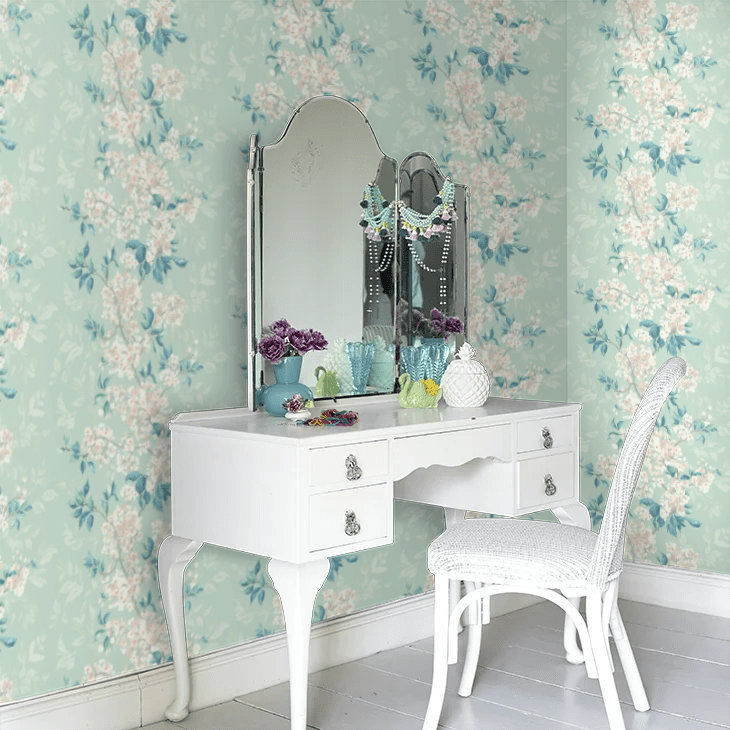 Sakura Wallpaper - Powder Puff - Ohpopsi - IKA50125W - Premier Wallcovering
