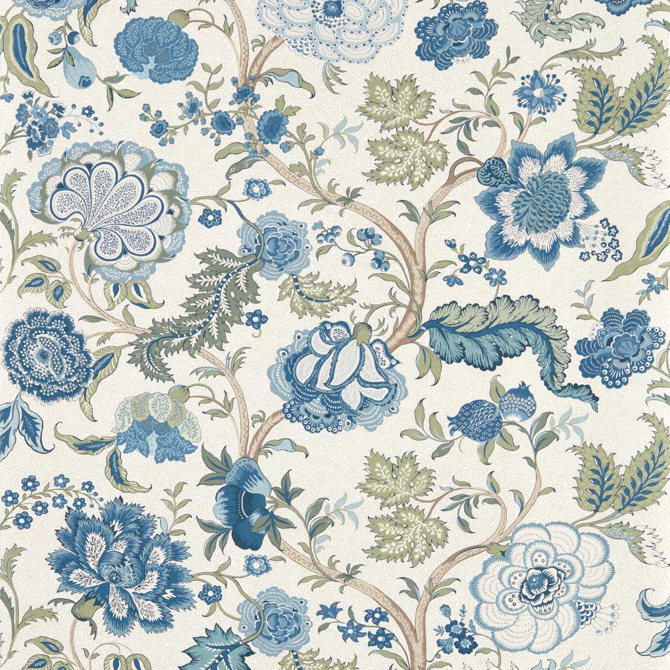 Salisbury Wallpaper - Tetbury Blue - Sanderson - DHIP217487 - Premier Wallcovering