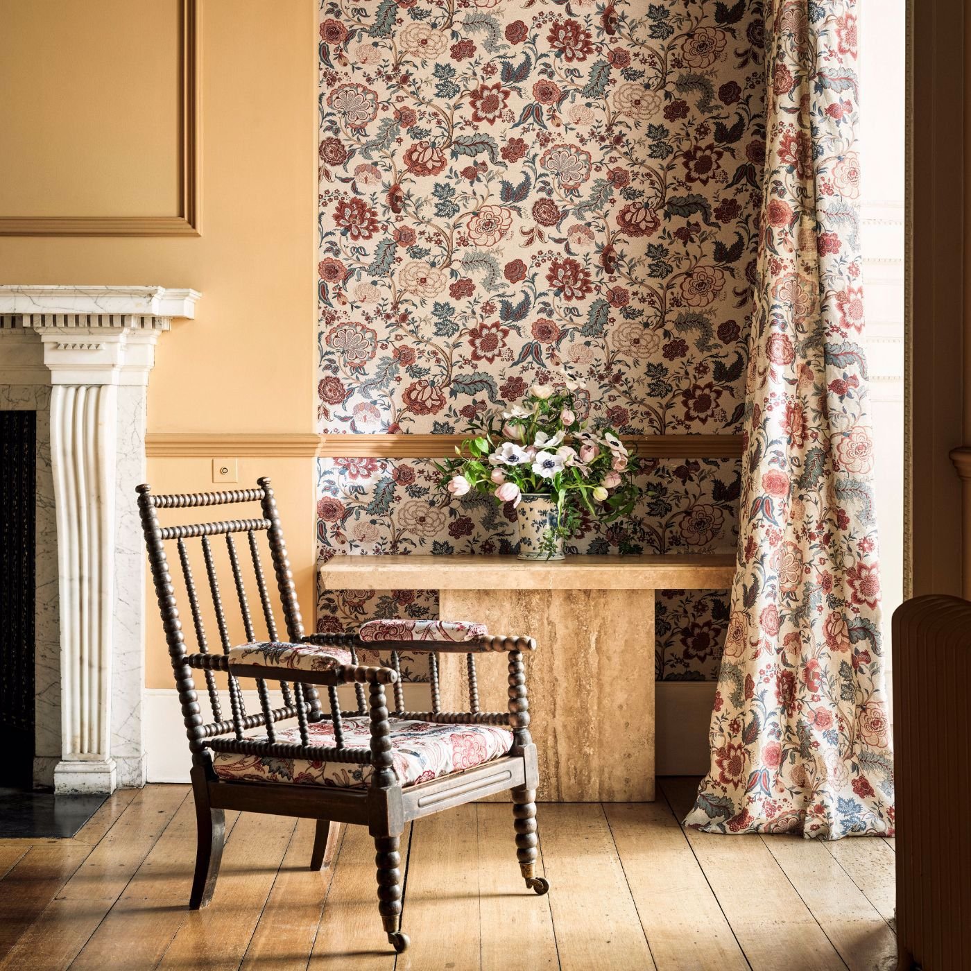 Salisbury Wallpaper - Tetbury Blue - Sanderson - DHIP217487 - Premier Wallcovering