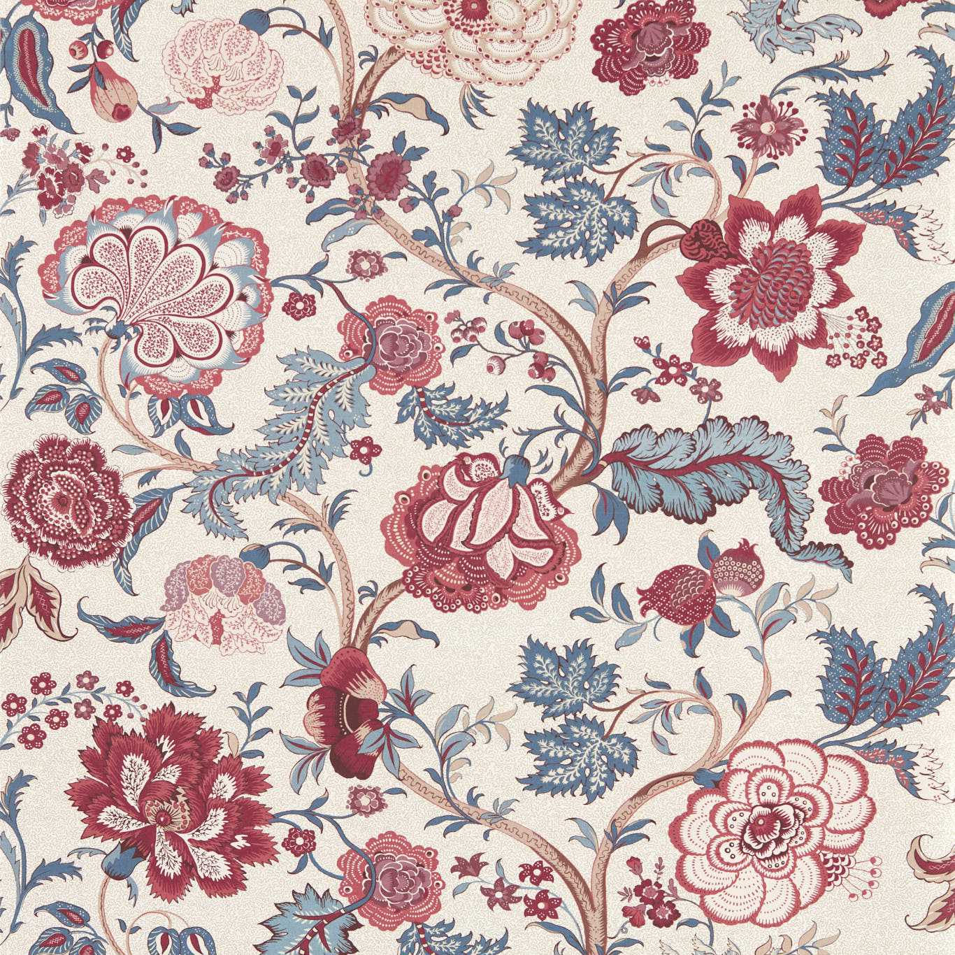 Salisbury Wallpaper - Madder Rose - Sanderson - DHIP217488 - Premier Wallcovering