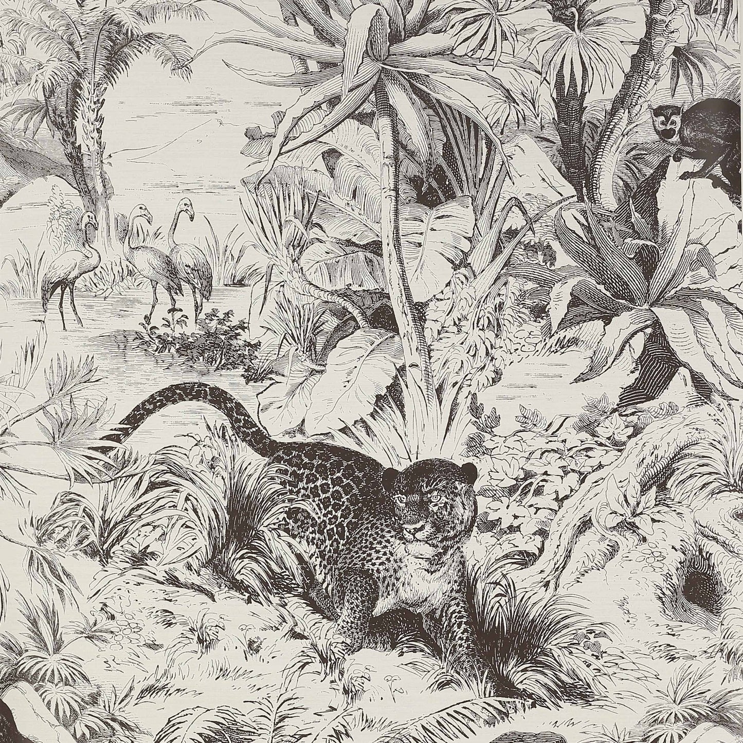 Salvator Wallpaper - Graphite - Manuel Canovas - 03093-04 - Premier Wallcovering