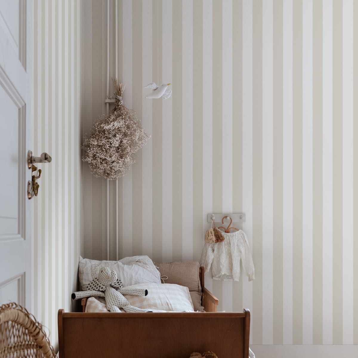 Sam Wallpaper - Linen - Sandberg - S10198 - Premier Wallcovering
