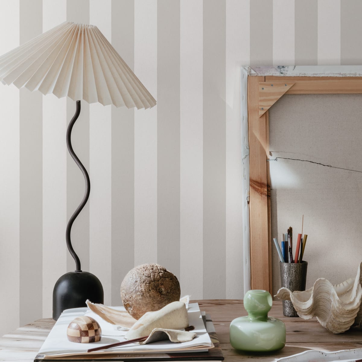 Sam Wallpaper - Clay - Sandberg - S10225 - Premier Wallcovering