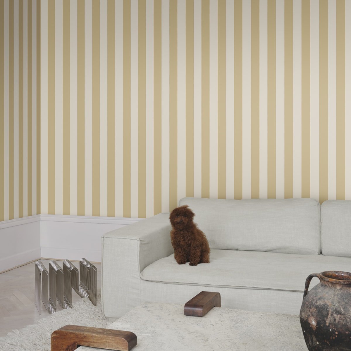 Sam Wallpaper - Honey - Sandberg - S10700 - Premier Wallcovering