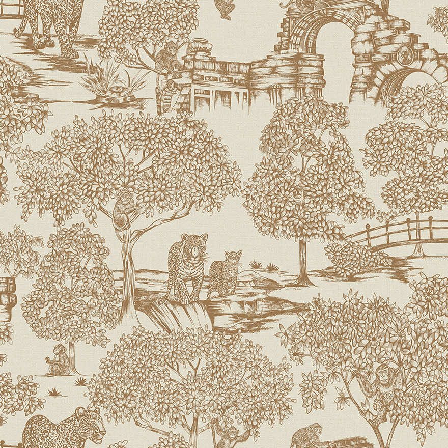 Samar Wallpaper - Orange - Holden Décor - 91814 - Premier Wallcovering