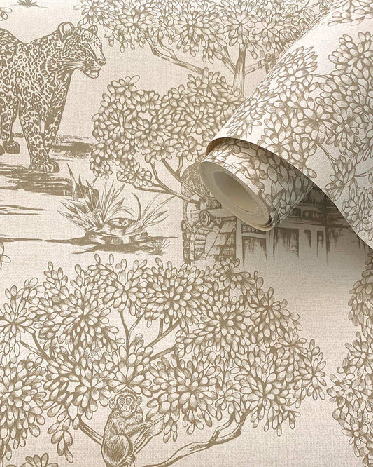 Samar Wallpaper - Neutral - Holden Décor - 91810 - Premier Wallcovering