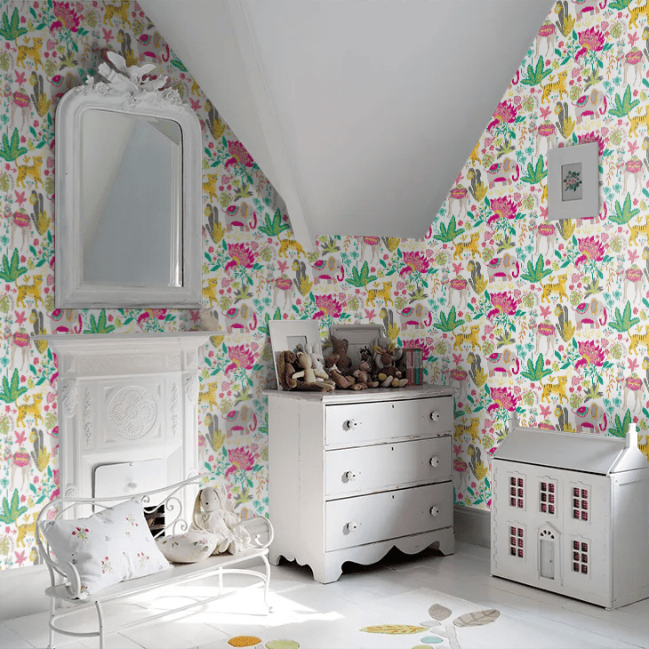 Samba Safari Wallpaper - Fruit Salad - Ohpopsi - WGU50135W - Premier Wallcovering