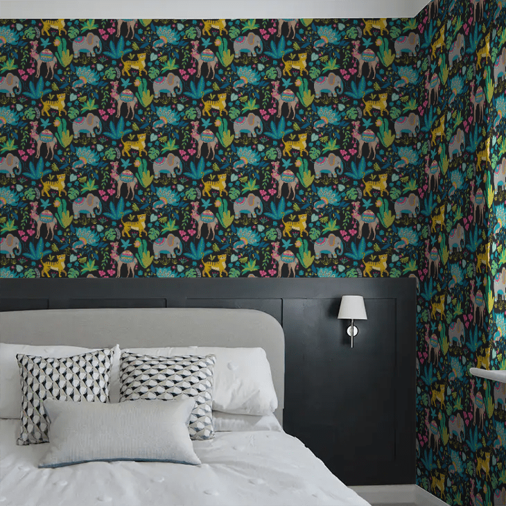 Samba Safari Wallpaper - Aniseed Twist - Ohpopsi - WGU50137W - Premier Wallcovering