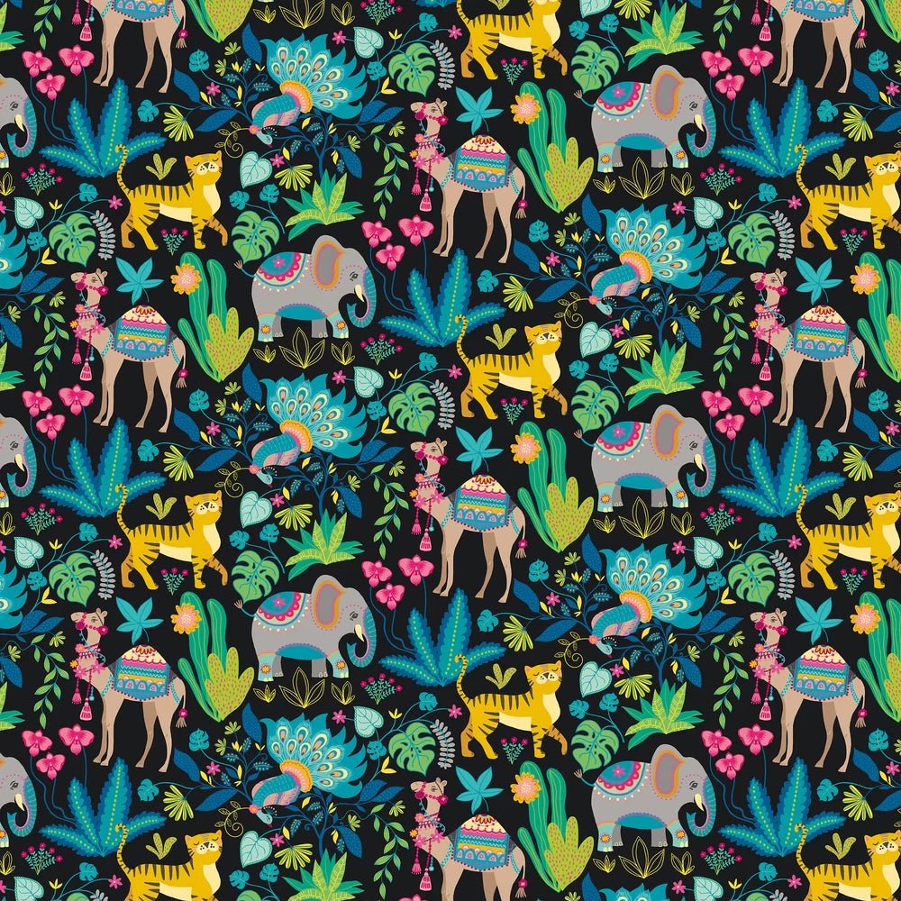 Samba Safari Wallpaper - Aniseed Twist - Ohpopsi - WGU50137W - Premier Wallcovering