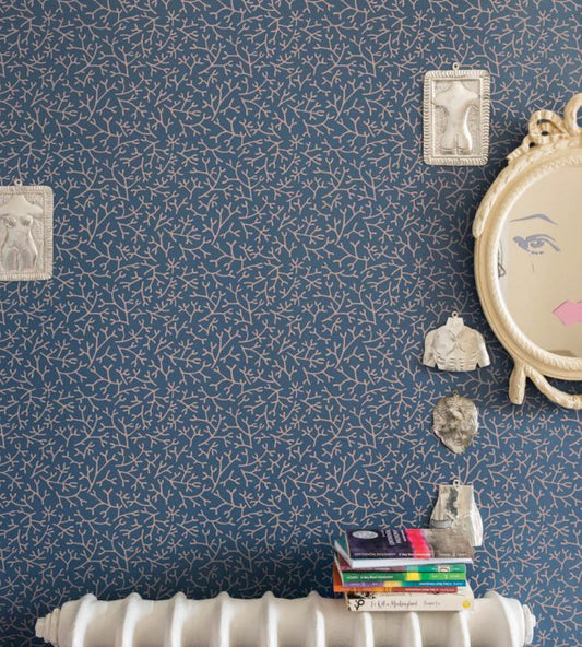 Samphire Wallpaper - White - 4001 - Farrow & Ball - Premier Wallcovering