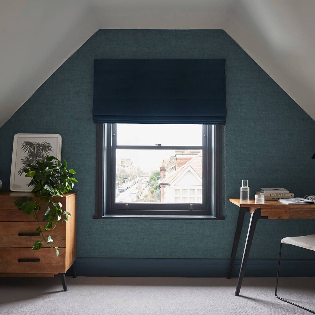 Sanctuary Wallpaper - Navy - Graham & Brown - 120663 - Premier Wallcovering