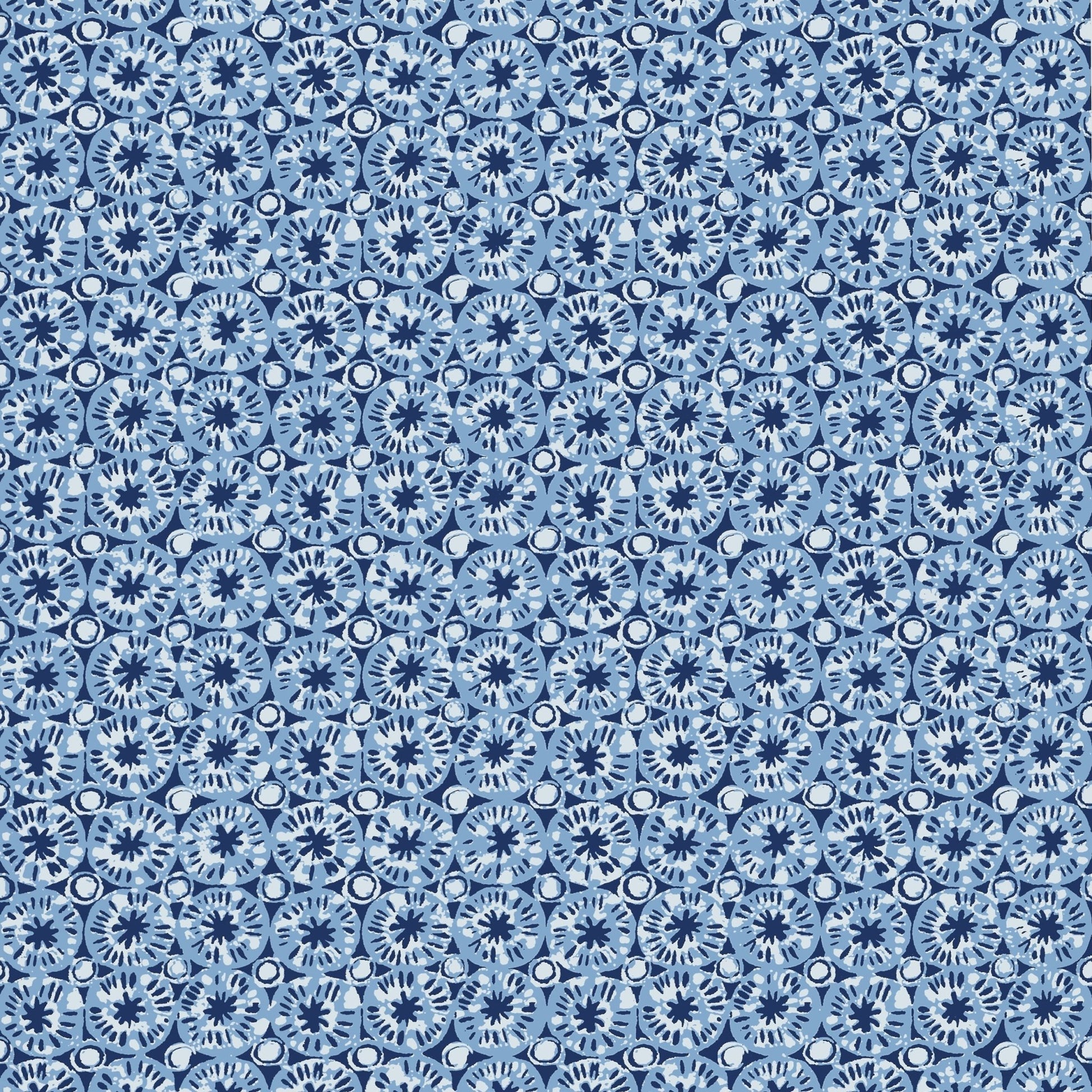 Sand Dollar Wallpaper - Blue - Thibaut - T15855 - Premier Wallcovering