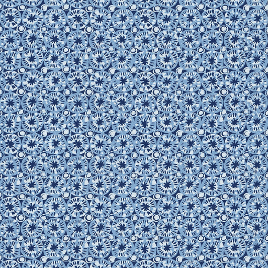 Sand Dollar Wallpaper - Blue - Thibaut - T15855 - Premier Wallcovering