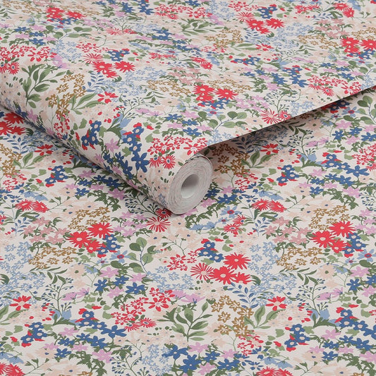 Sanders Ditsy Wallpaper - Cream - Joules - 120878 - Premier Wallcovering