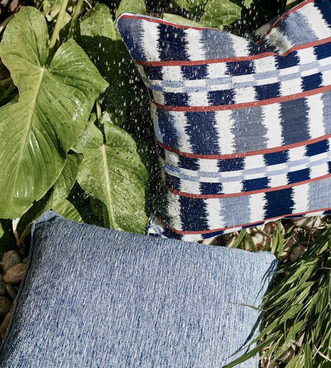 Sandy Lane Performance Fabric - Blue - Christopher Farr Cloth - CF11514 - 03 - Premier Wallcovering