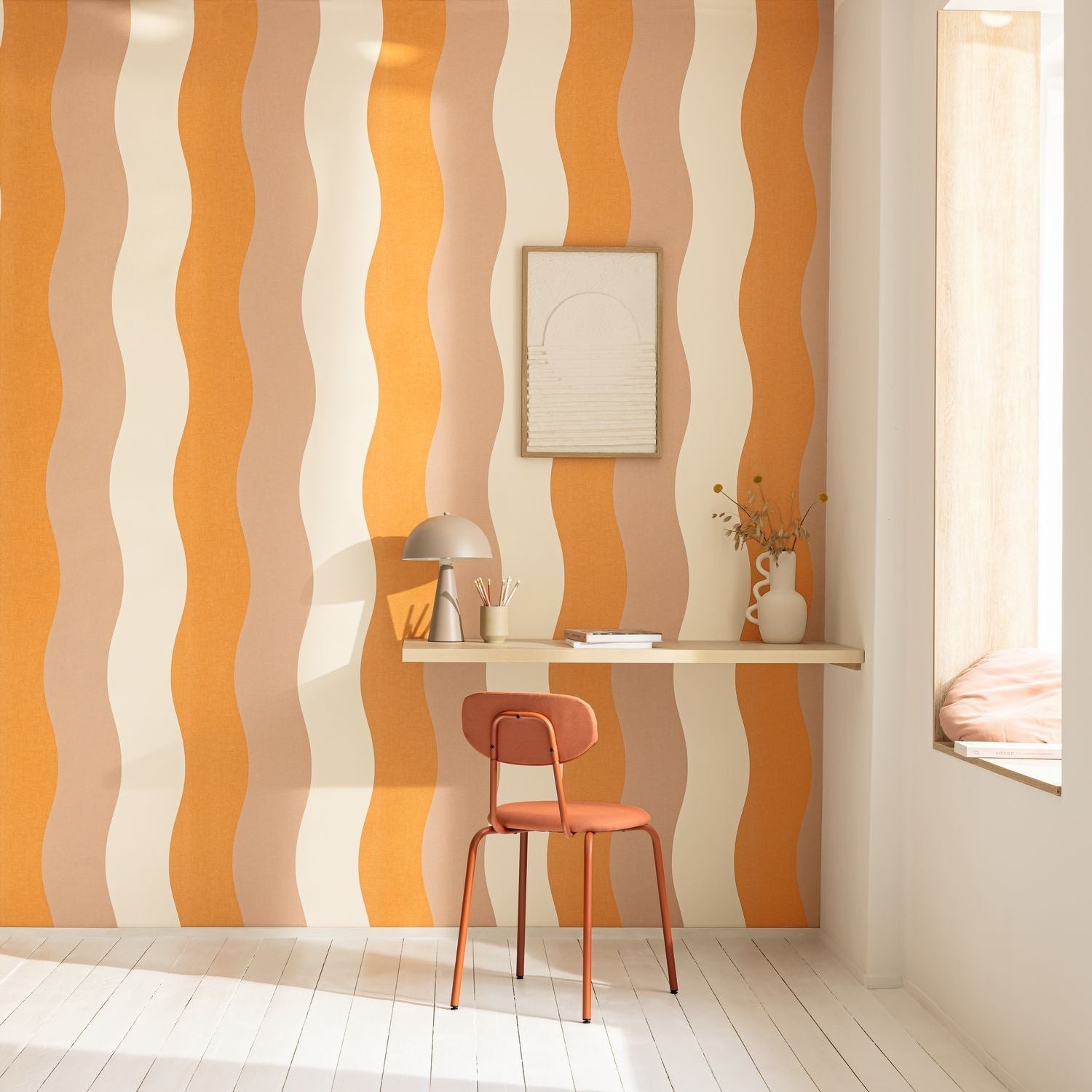 Sandy Wallpaper - Orange - Caselio - 106473044 - Premier Wallcovering