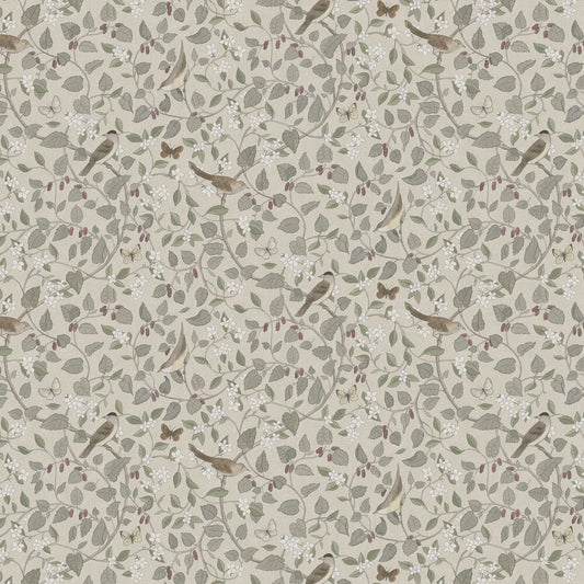 Sangfaglar Wallpaper - Beige - Boråstapeter - 2056 - Premier Wallcovering