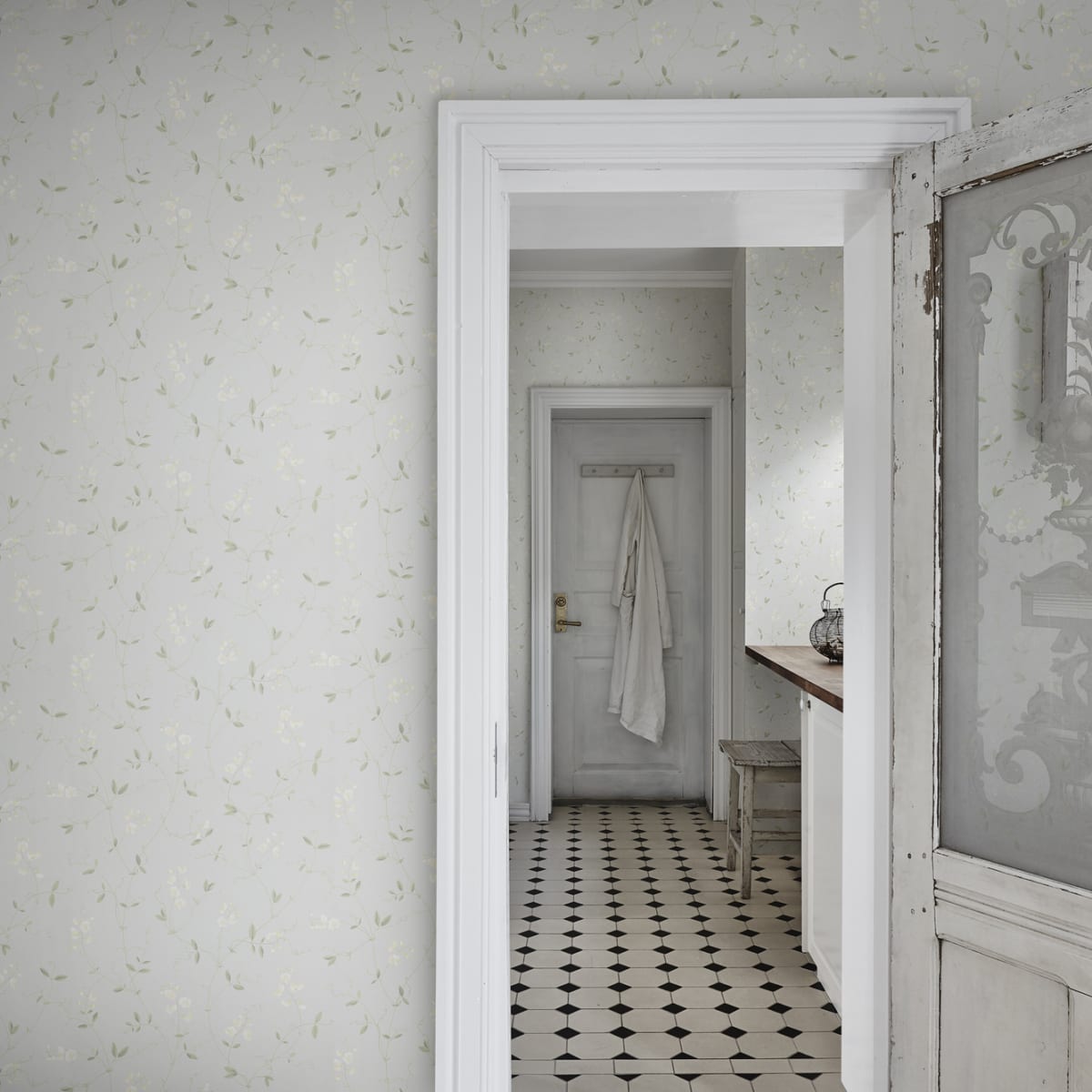 Sanna Wallpaper - Light Blue - Sandberg - 490-16 - Premier Wallcovering