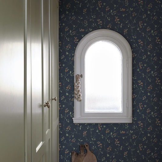 Sanna Wallpaper - Classic Blue - Sandberg - S10385 - Premier Wallcovering