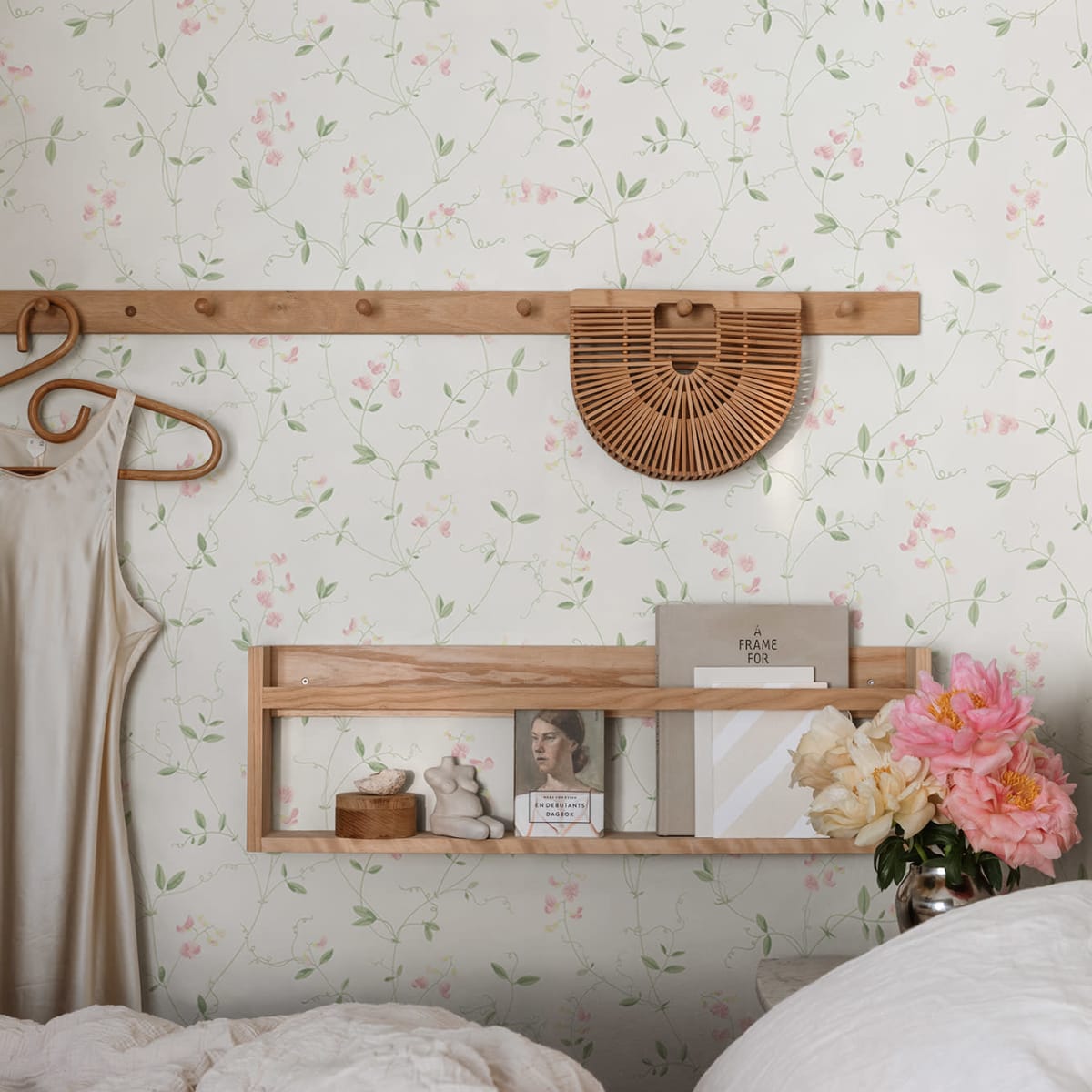 Sanna Wallpaper - Light Pink - Sandberg - 490-24 - Premier Wallcovering