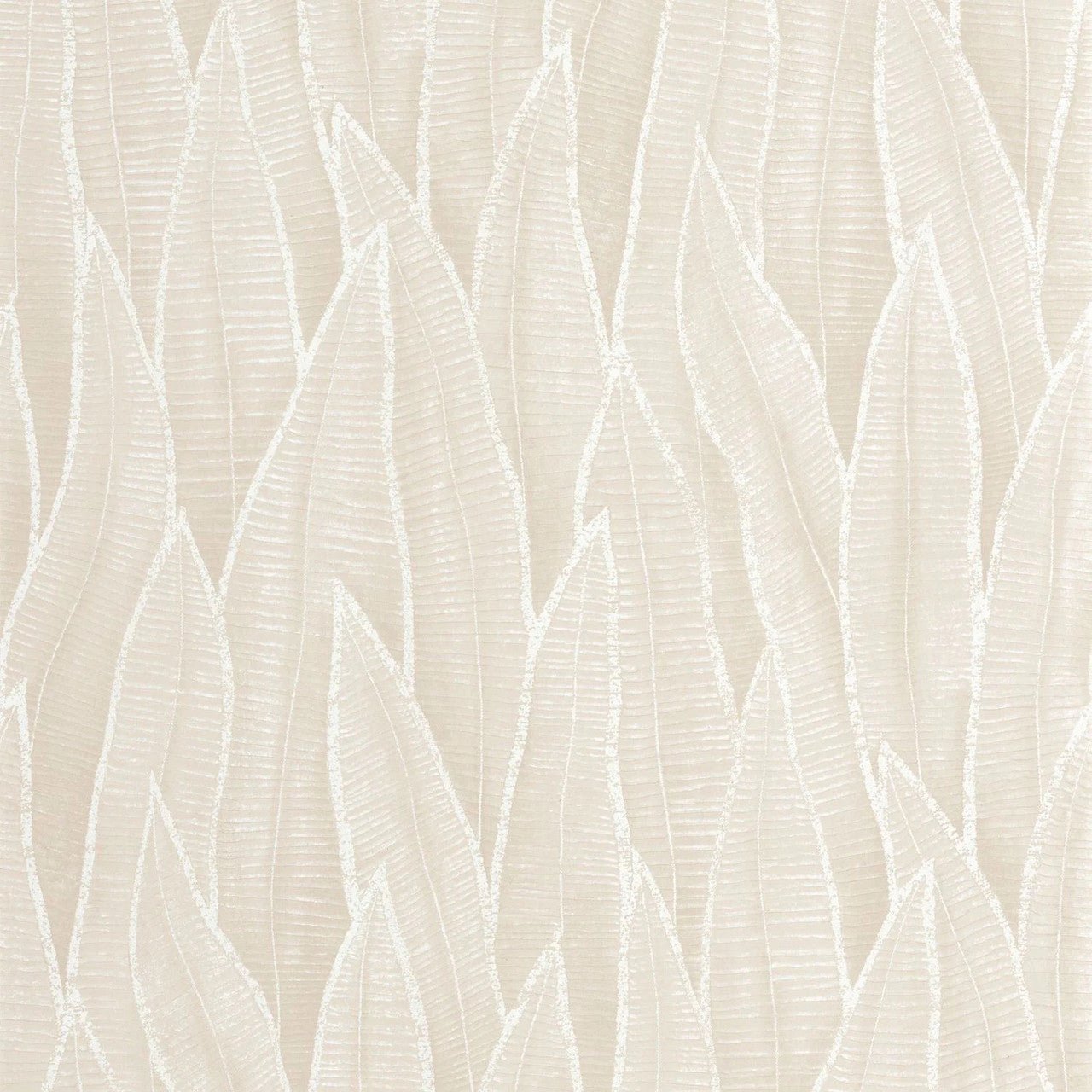 Sansevieria Rio Wallpaper - Blanc Craie - Casadeco - 201830155 - Premier Wallcovering