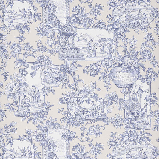 Sansha Wallpaper - Saphir - Manuel Canovas - 03125-01 - Premier Wallcovering