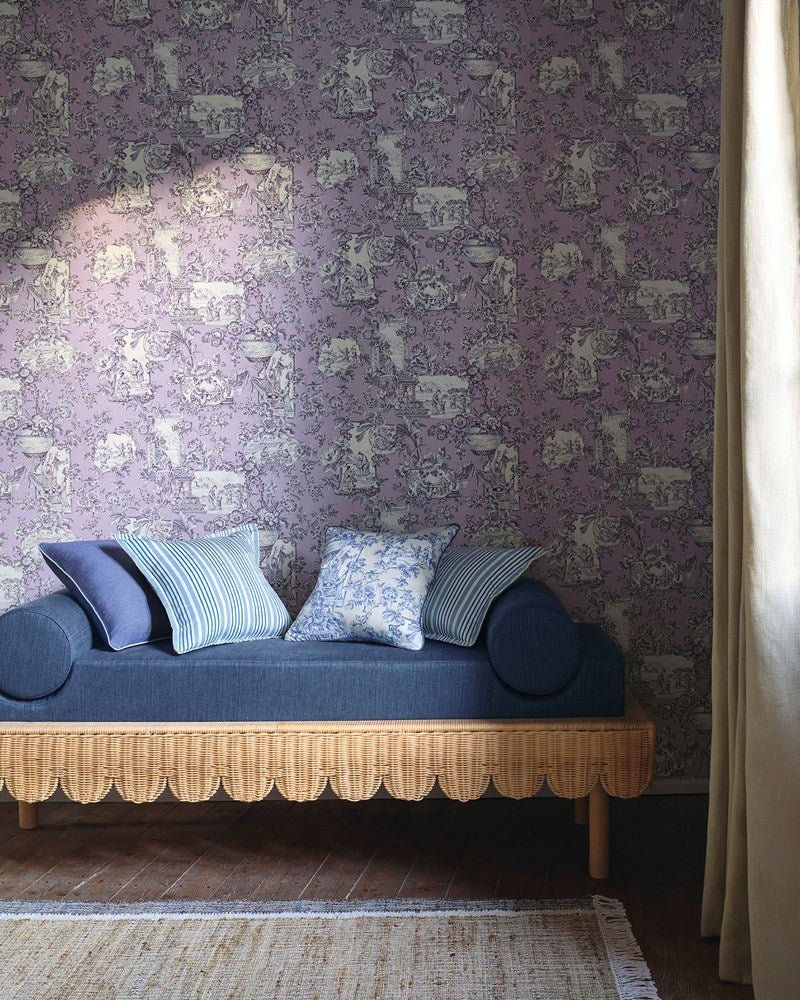 Sansha Wallpaper - Saphir - Manuel Canovas - 03125-01 - Premier Wallcovering