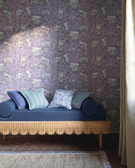 Sansha Wallpaper - Saphir - Manuel Canovas - 03125-01 - Premier Wallcovering