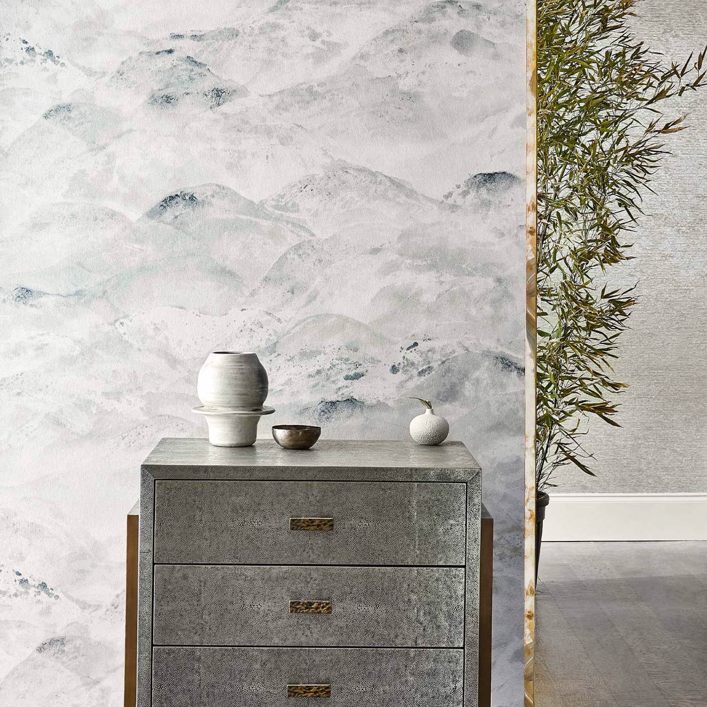 Sansui Wallpaper - Snow Peaks - ZAKA312503 - Zoffany - Premier Wallcovering