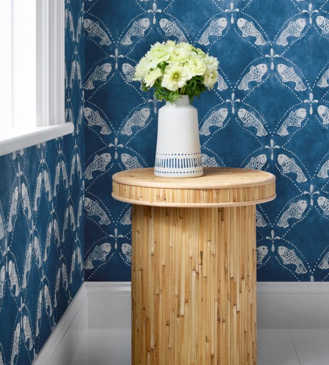 Santorini Wallpaper - Light Blue - Thibaut - T15835 - Premier Wallcovering