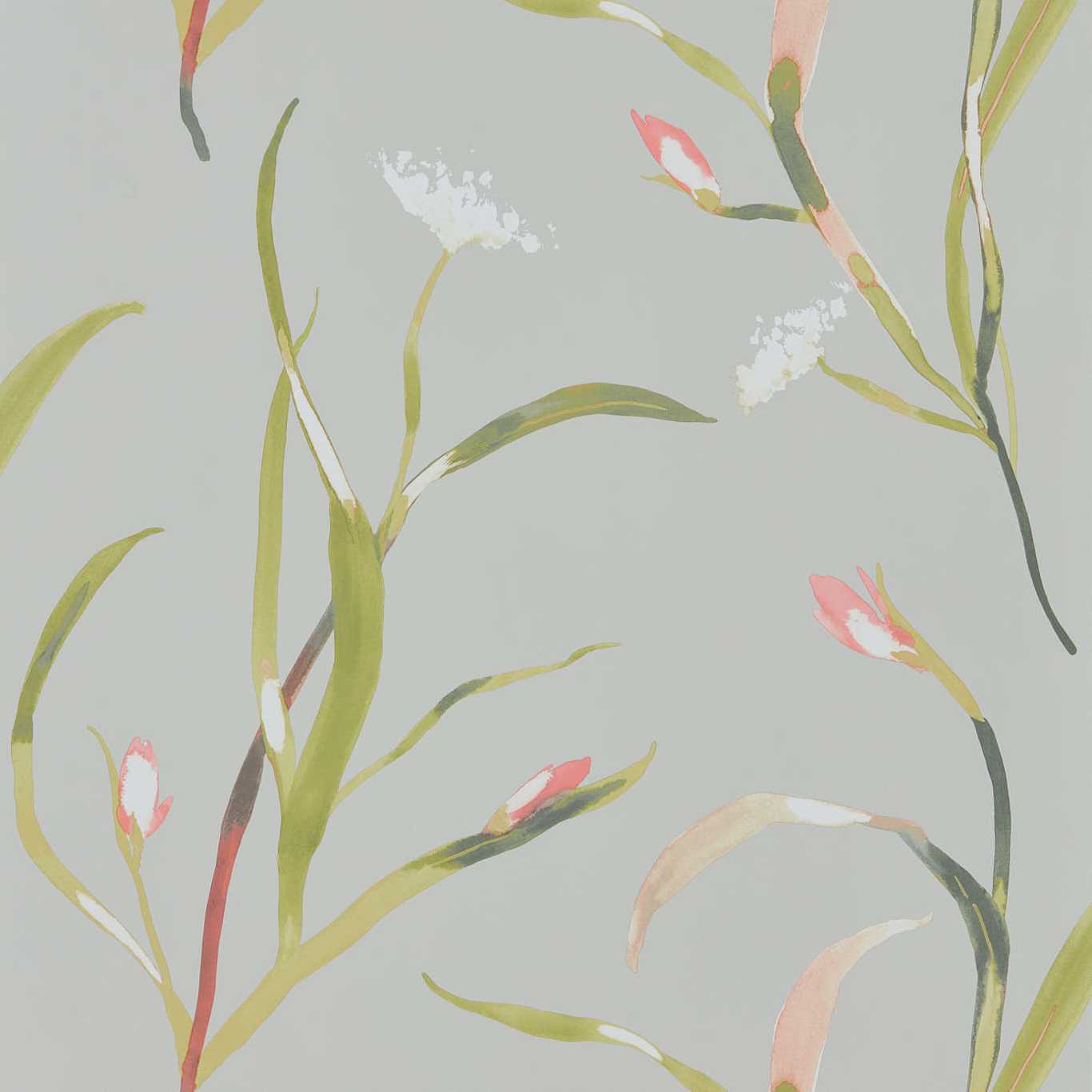 Saona Wallpaper - Coral/Silver - HZAP111756 - Harlequin - Premier Wallcovering