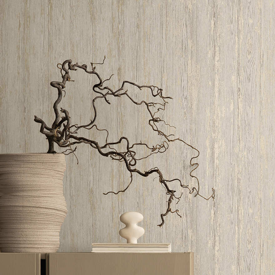 Sapele Wallpaper - Dove - Holden Décor - 66152 - Premier Wallcovering