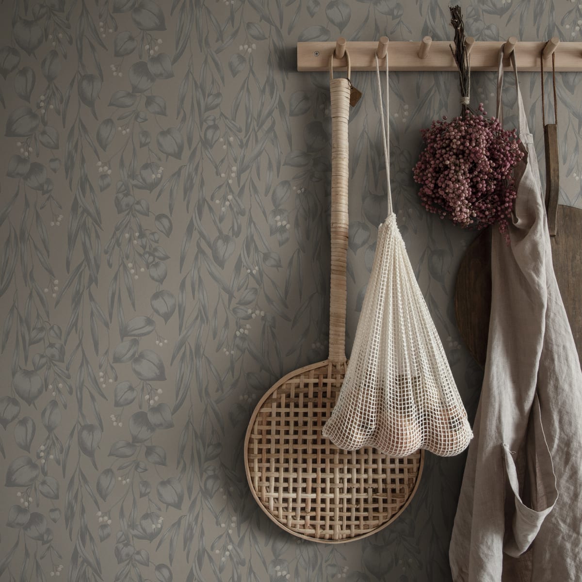 Sara Wallpaper - Misty Blue - Sandberg - S10118 - Premier Wallcovering