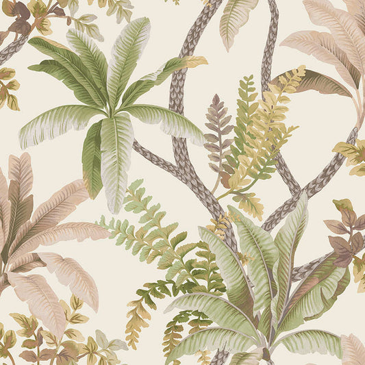 Saranda Wallpaper - Sage / Coral - Holden Décor - 91820 - Premier Wallcovering