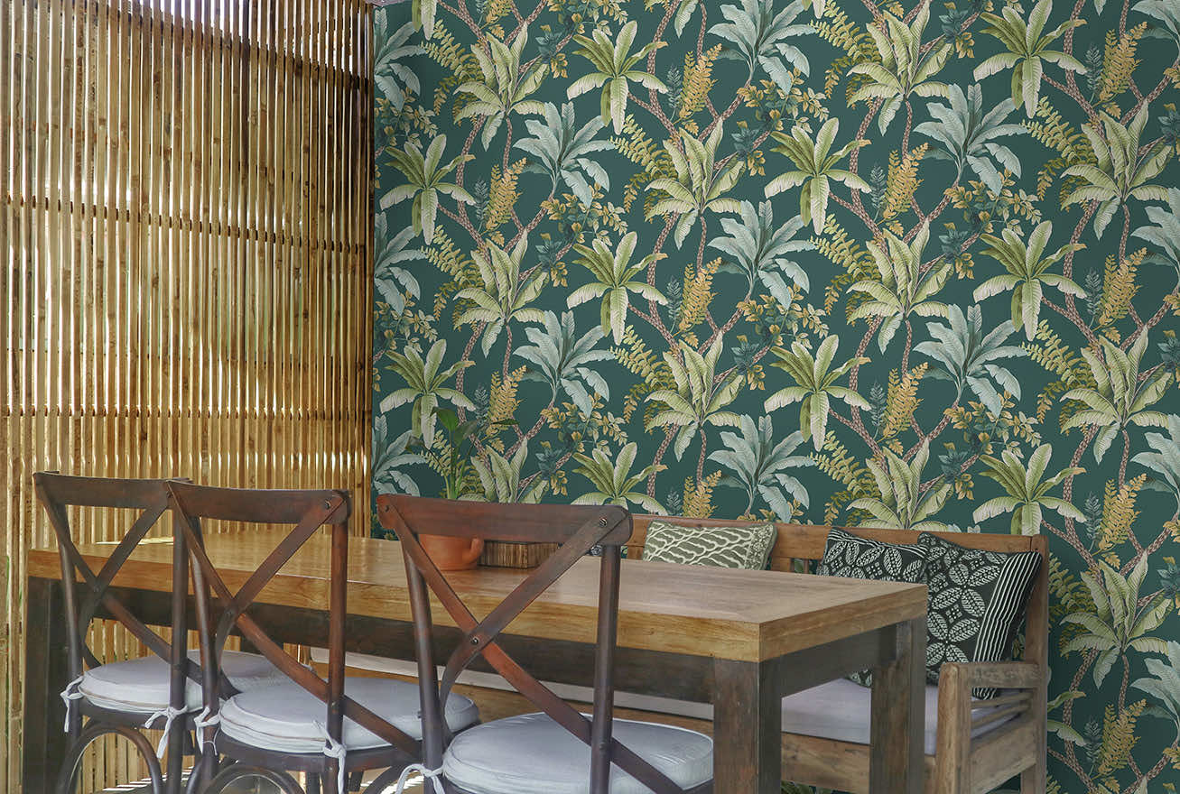 Saranda Wallpaper - Teal - Holden Décor - 91821 - Premier Wallcovering