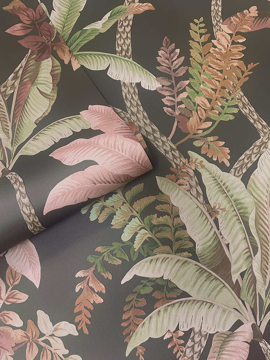 Saranda Wallpaper - Charcoal - Holden Décor - 91823 - Premier Wallcovering