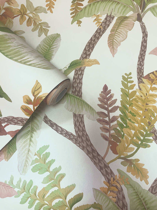 Saranda Wallpaper - Sage / Coral - Holden Décor - 91820 - Premier Wallcovering