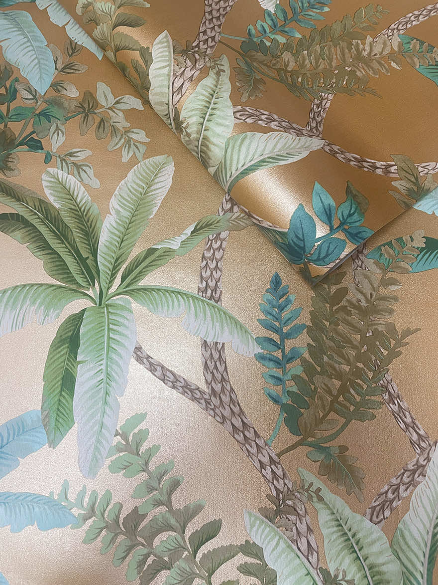 Saranda Wallpaper - Gold - Holden Décor - 91822 - Premier Wallcovering