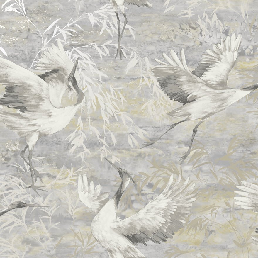 Sarus Wallpaper - Grey - Holden Décor - 36100 - Premier Wallcovering