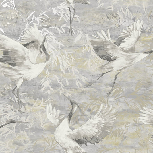 Sarus Wallpaper - Grey - Holden Décor - 36100 - Premier Wallcovering