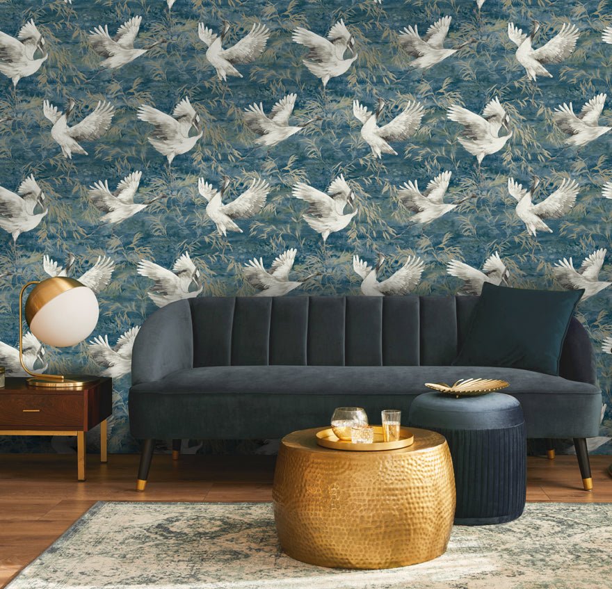 Sarus Wallpaper - Teal - Holden Décor - 36103 - Premier Wallcovering