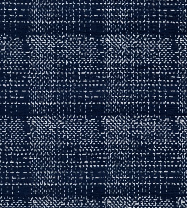 Sashiko Performance Fabric - Azzuro - Christopher Farr Cloth - CF11515 - 01 - Premier Wallcovering