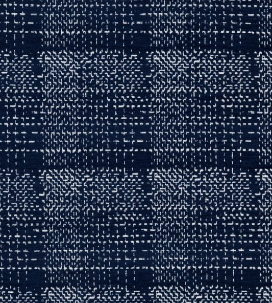 Sashiko Performance Fabric - Azzuro - Christopher Farr Cloth - CF11515 - 01 - Premier Wallcovering