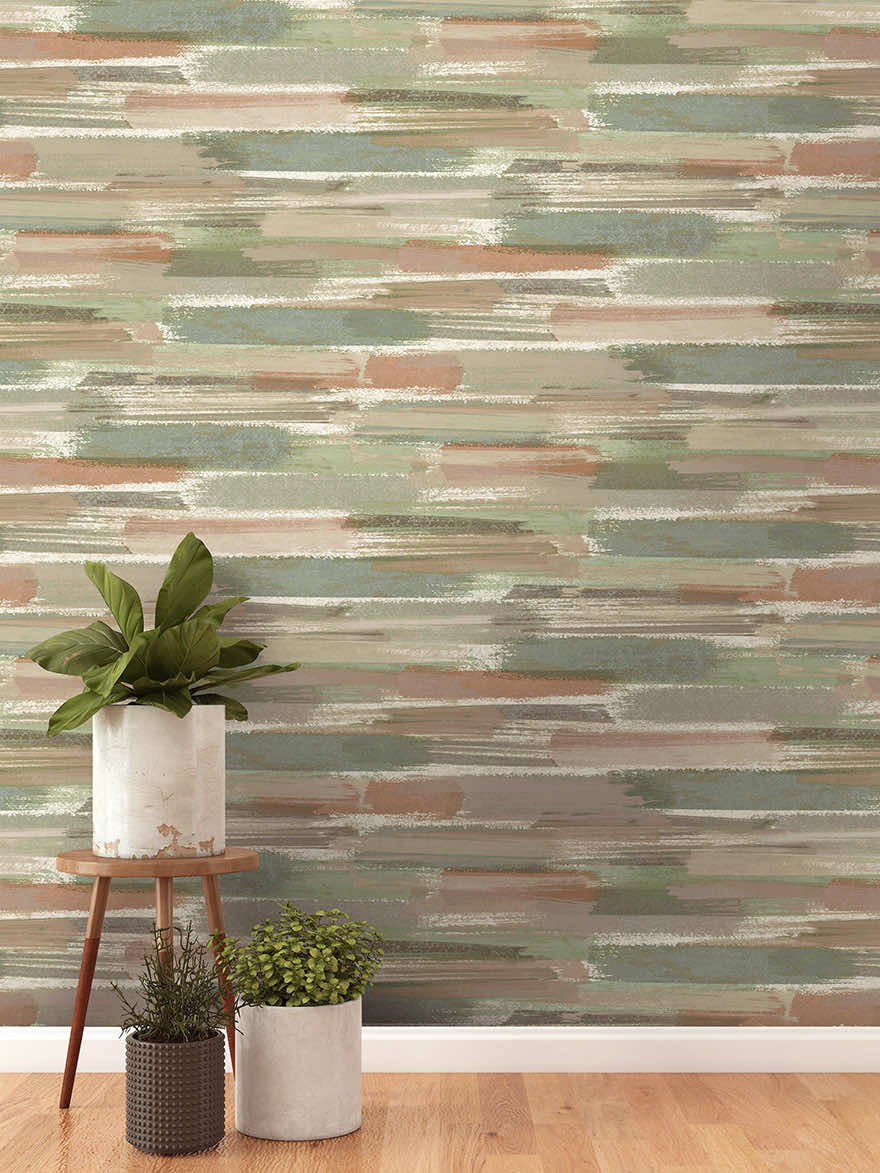 Sasso Wallpaper - Orange/Blue - Holden Décor - 91662 - Premier Wallcovering