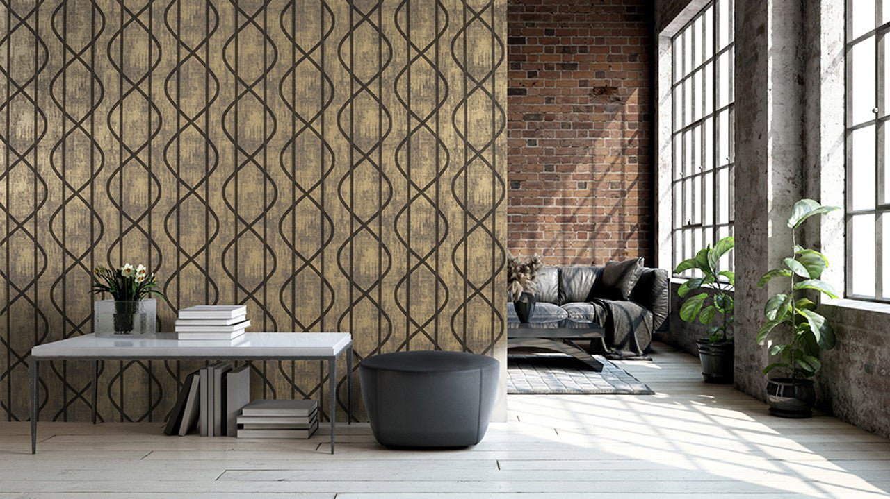 Saturn Universe Wallpaper - Umber Brown - Hohenberger - 51213 - Premier Wallcovering