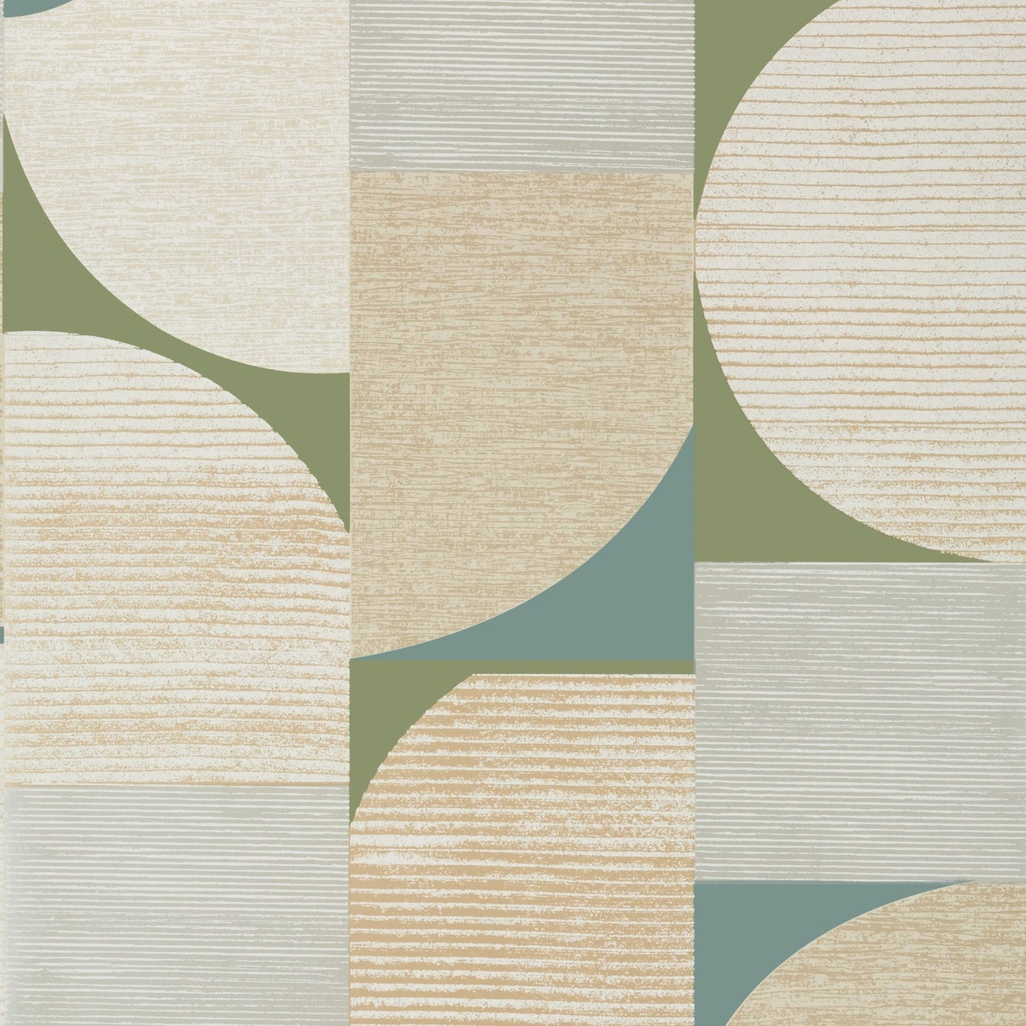 Saturn Wallpaper - Metallic Gold & Moss - Thibaut - T41026 - Premier Wallcovering