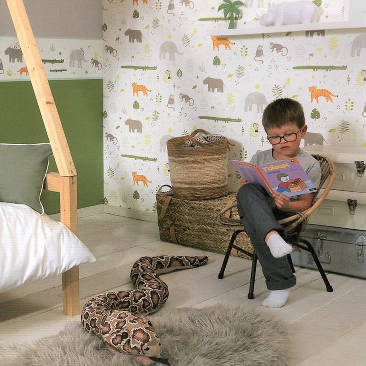 Savanna Happy Dreams Wallpaper - Beige - Casadeco - 82727304 - Premier Wallcovering