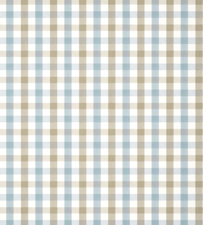 Saybrook Check Wallpaper - Spa Blue and Beige - AT15151 - Anna French - Premier Wallcovering