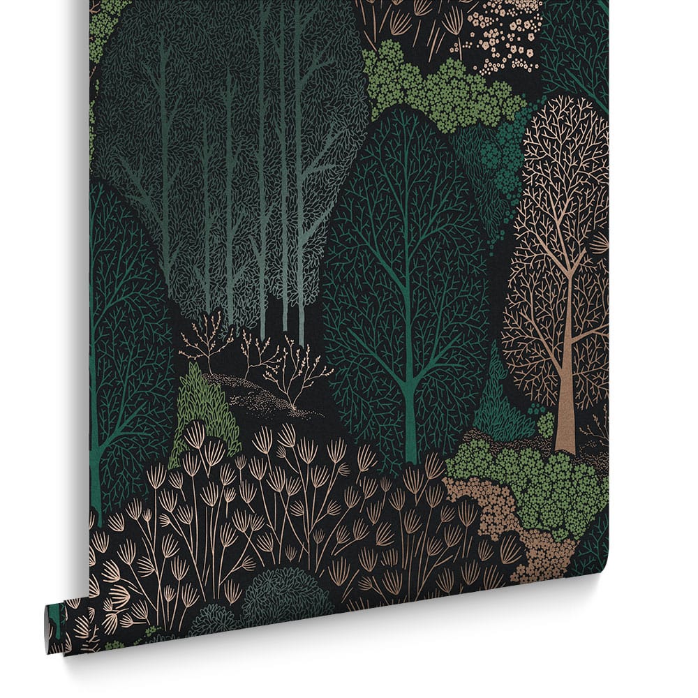 Scandiscape Wallpaper - Navy - Graham & Brown - 120647 - Premier Wallcovering